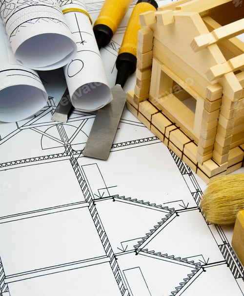 Preview: Planning Of Construction Of The House. Repair Work. Joiner'S Works. Drawings For Building, Working