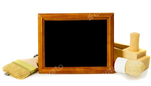 Preview: Joiner'S Works. Working Tools And Frame On A White Background.