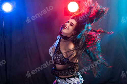 Preview: Art Portrait Of A Beautiful Traditional Female Dancer. Ethnic Dance. Belly Dancing. Tribal Dancing.