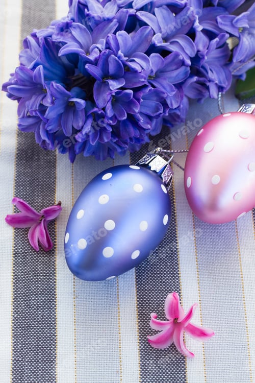 Preview: One Pastel Pink Easter Egg Close Up