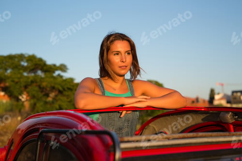 Preview: Woman Going On A Roadtrip In Her Convertible Car