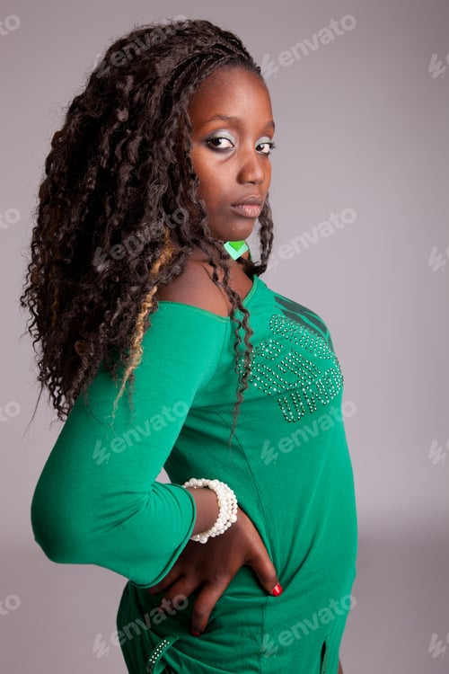 Preview: Young And Beautiful Woman Posing - Isolated