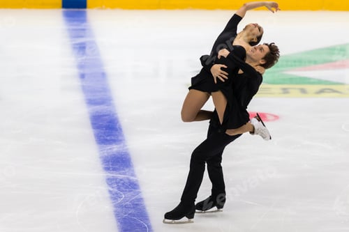 Preview: Minsk, Belarus –October 19, 2019: Couple Of Sara Hurtado And Kirill Khaliavin From Spain Performs