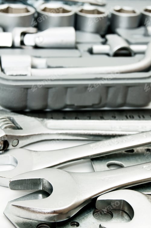 Preview: Metal Working Tools. Metalwork. Spanner, Box And Others Tools.