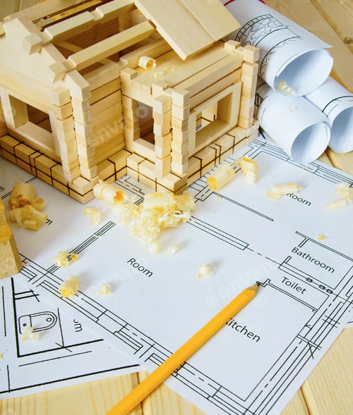 Preview: Planning Of Repair Of The House. Joiner'S Works. Drawings For Building, Small Wooden House And