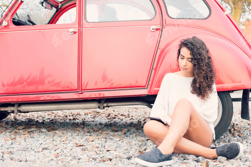 Preview: Woman Going On A Roadtrip In Her Convertible Car