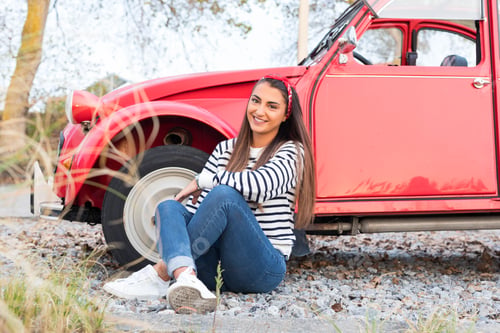 Preview: Woman Going On A Roadtrip In Her Convertible Car