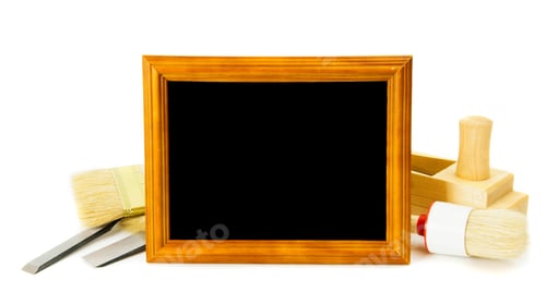 Preview: Joiner'S Works. Working Tools And Frame On A White Background.