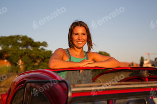 Preview: Woman Going On A Roadtrip In Her Convertible Car