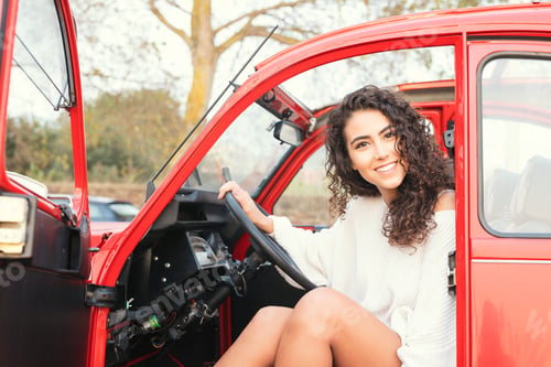 Preview: Woman Going On A Roadtrip In Her Convertible Car