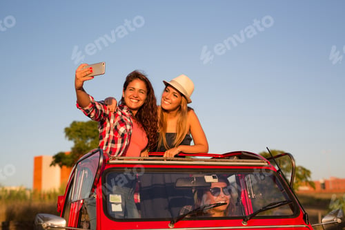 Preview: Group Of Friends On A Roadtrip Through Countryside