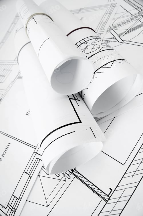 Preview: Planning Of Construction Of The House. Drawings For Building House. Working Drawings.