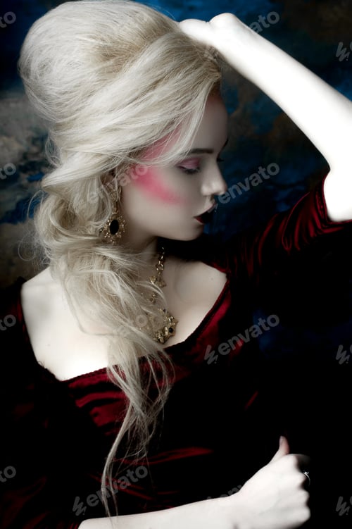Preview: Modern Interpretation Of Marie Antoinette, Portrait Of European Blonde Model