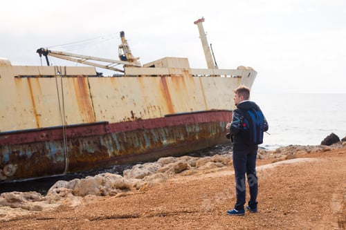 Preview: Young Photographer On The Beach. Traveler Photographer With Digital Camera.