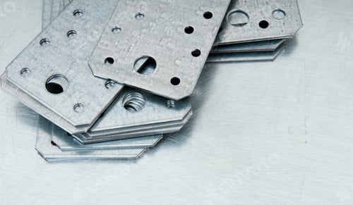 Preview: Metal Working Tools. Metal Style. Metal Preparations And Fixing Elements On The Scratched Metal