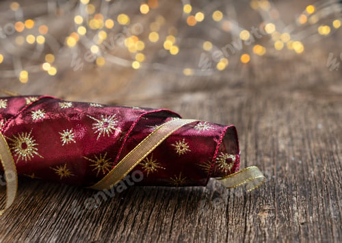 Preview: Red Christmas With Bokeh Lights