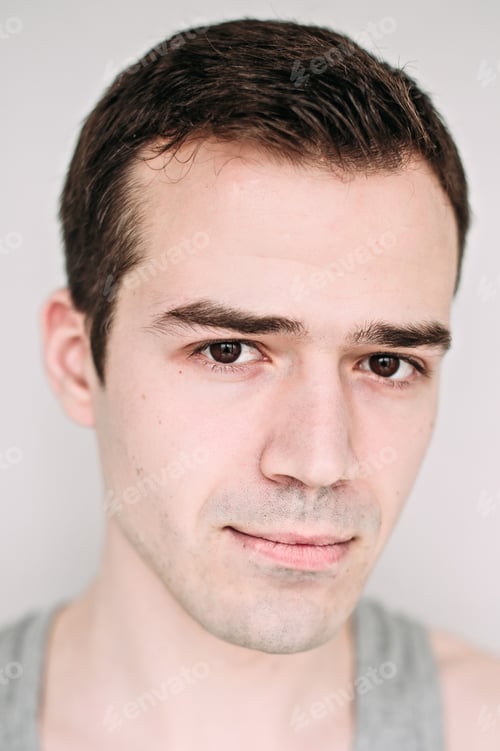Preview: Close Up Portrait Of A Handsome Young Man