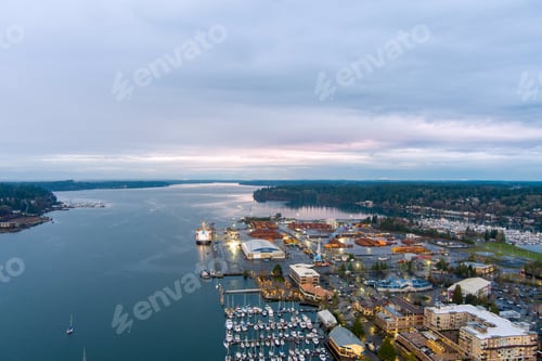 Preview: Olympia, Washington at sunset in December