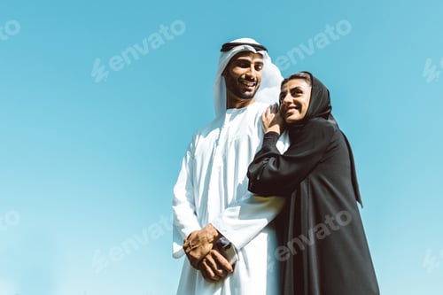 Preview: cinematic image of a family from the emirates spending time at the park