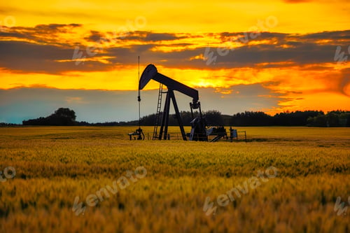 Preview: Pump jack. Oil well