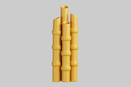 Preview: Yellow bamboo sticks