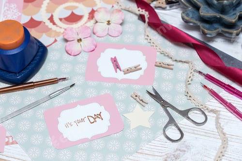 Preview: scrapbook - process of creating a postcard