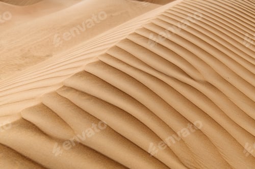 Preview: Sand Texture. Close up Photo of Desert Dune