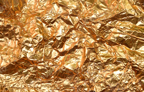 Preview: textured of gold foil wrapping paper