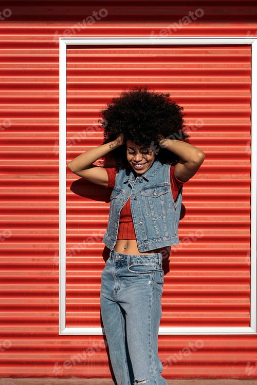 Preview: Pretty Afro Woman Portrait