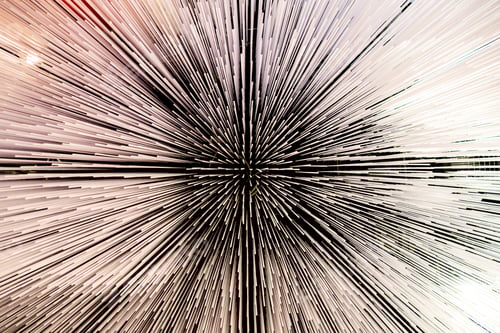 Preview: Abstract technology design wallpaper with rays lines and star. Futuristic fascinating effect