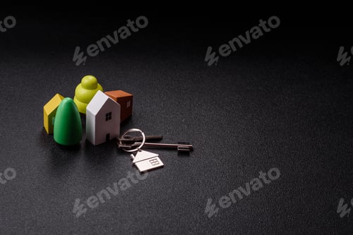 Preview: Keys, real estate, your own home or business premises purchased with a mortgage. Property and keys