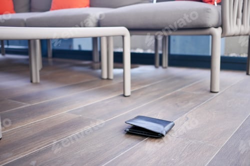 Preview: left wallet on floor at home