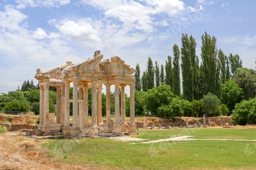 Preview: Ancient city of Aphrodisias, Aydin / Turkey. Travel concept photo.