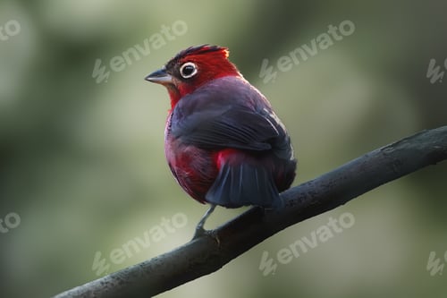 Preview: Red Pileated Finch bird (Coryphospingus cucullatus)