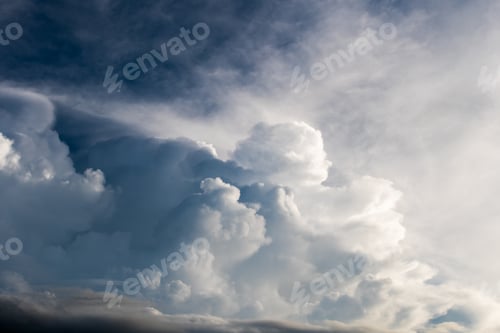 Preview: colorful dramatic sky with cloud at sunset.