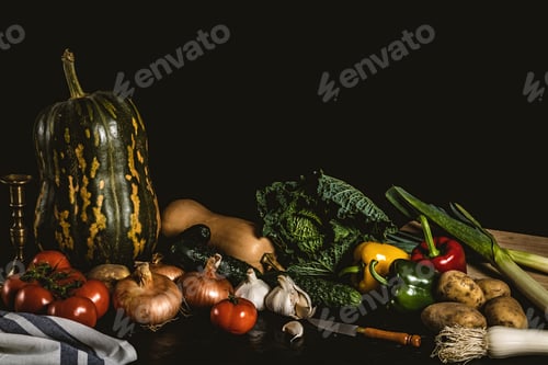Preview: Vegetables and greens in the kitchen