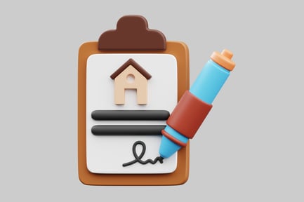 Preview: Home contract with pen