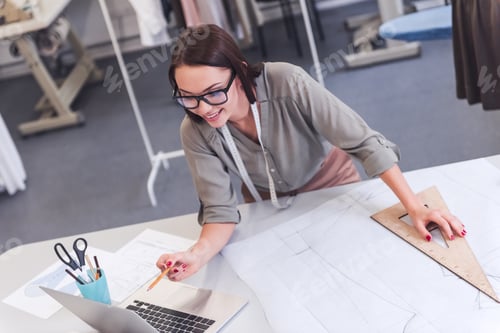 Preview: Attractive designer working