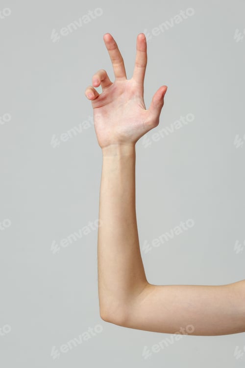 Preview: Close Up of a Woman's Arm Extended Upward