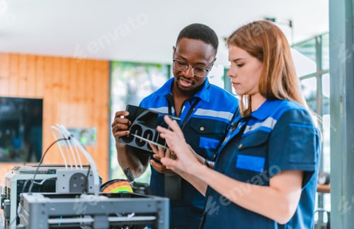 Preview: Engineer Selecting Colors for 3D Printed Products