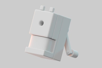 Preview: Retro hand-crank pencil sharpener