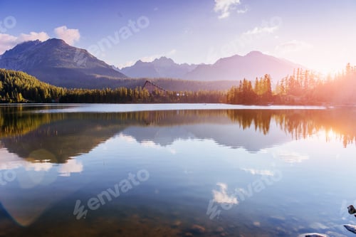Preview: Lake Strbske pleso in High Tatras mountain, Slovakia Europe