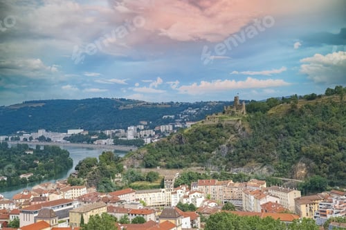 Preview: Vienne, France, aerial view of the city