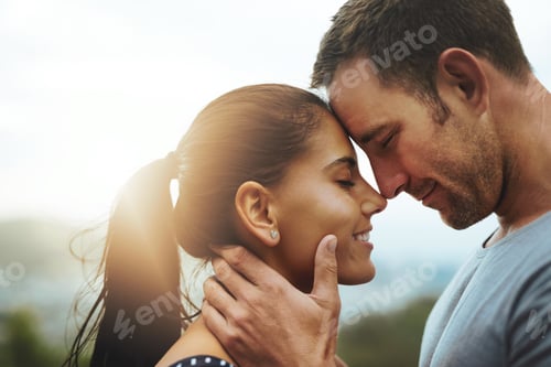 Preview: I love you with every beat of my heart. Shot of a young couple enjoying a romantic day outdoors.