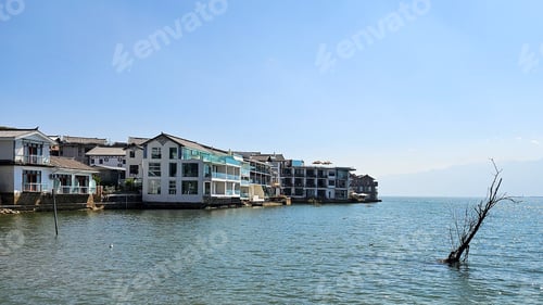 Preview: Scenic view of Erhai Lake in Dali City, Yunnan Province, China