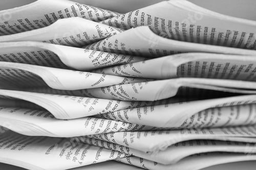 Preview: Letters on a blank folded paper. Culture background. Education