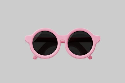 Preview: Pink round framed sunglasses accessory
