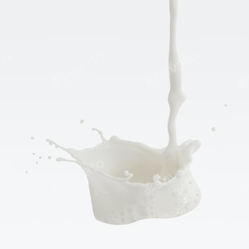 Preview: Fresh milk splashing mockup