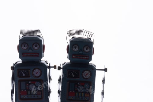 Preview: Vintage retro robot tin toy
