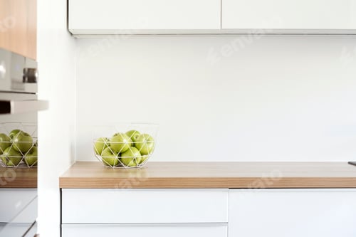 Preview: Stylish and creative design of kitchen workspace interior.